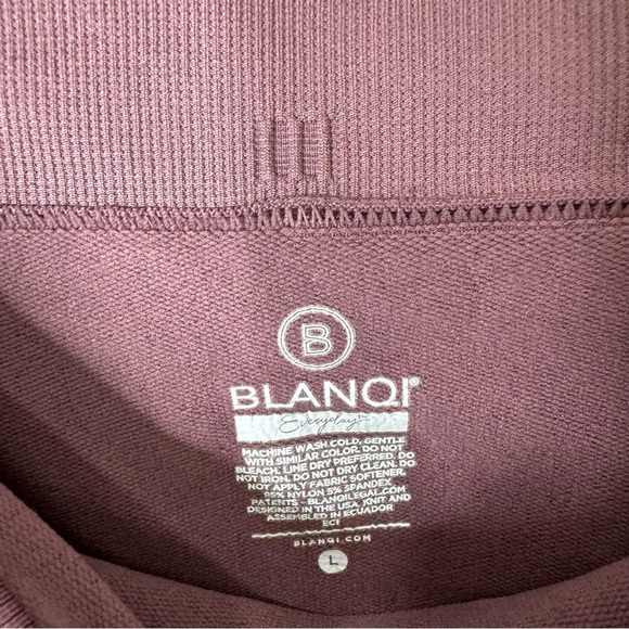 BLANQI Everday High Rise Full Length Maternity Leggings Mauve Purple Large - Picture 3 of 6